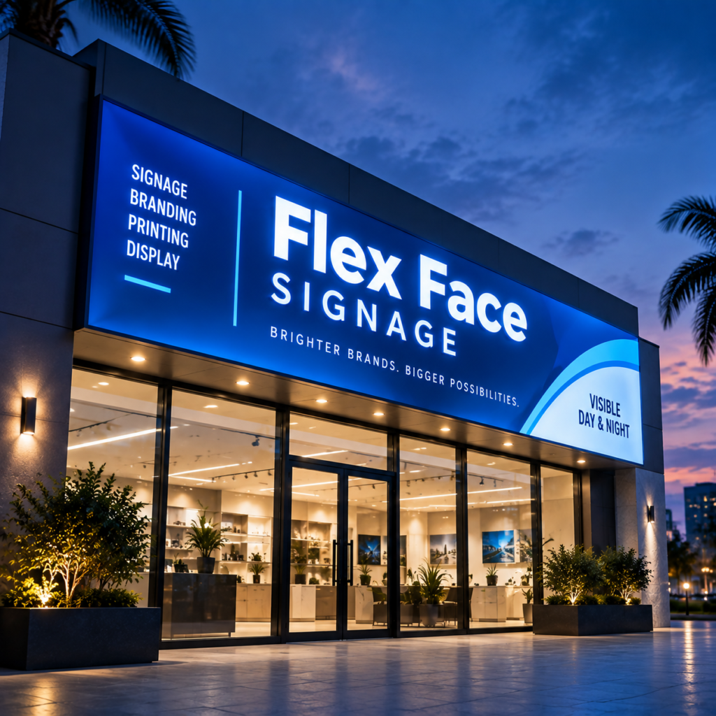 Flex Face Signage in Sharjah