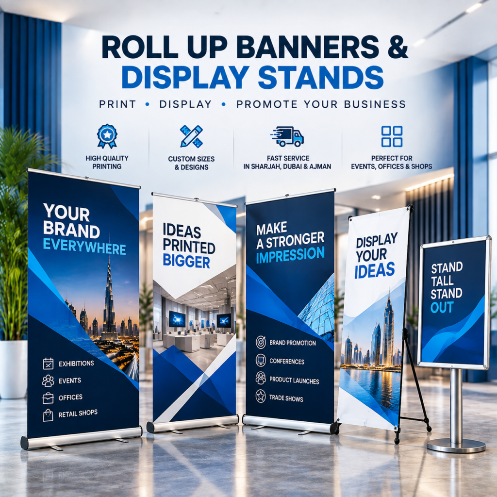 Roll Up Banners & Display Stands