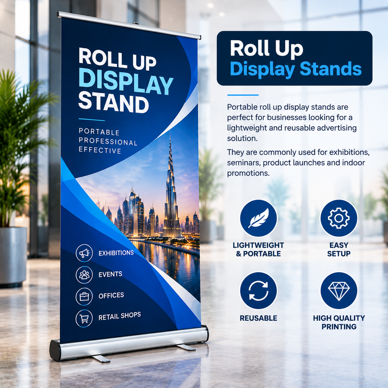 Roll Up Display Stands