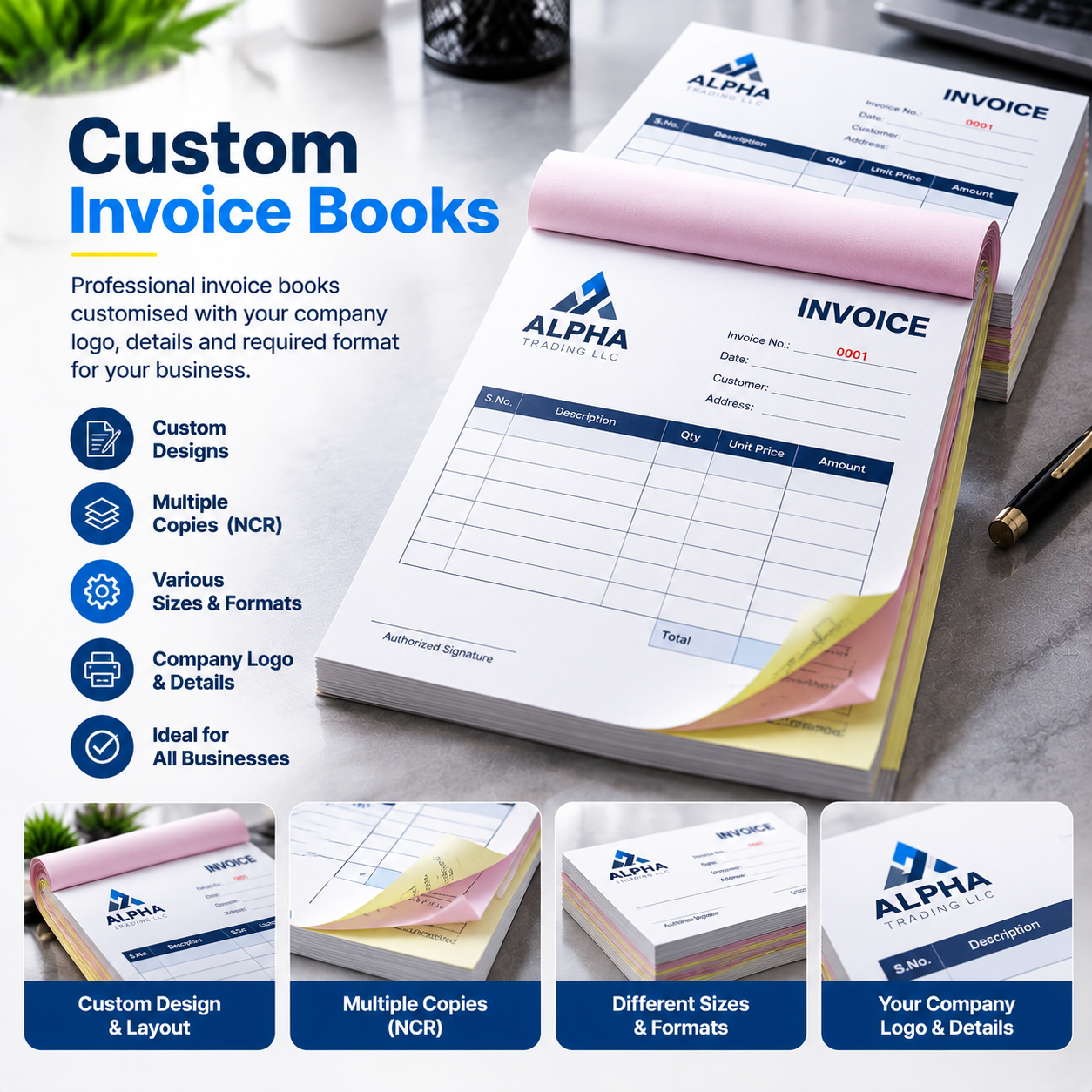 Custom Invoice Books