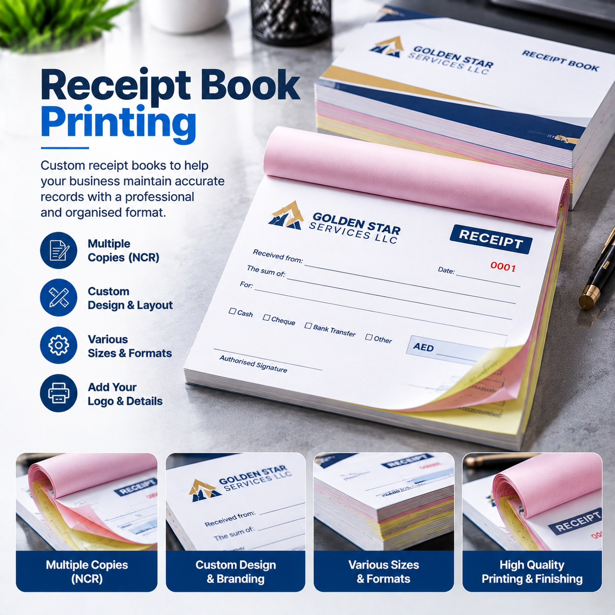 Receipt Book Printing